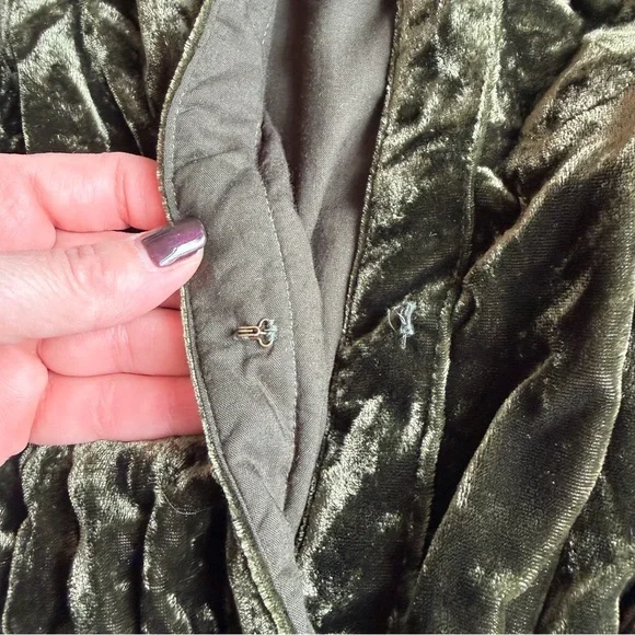 Anthropologie The Somerset Maxi Dress: Velvet Edition Dark Green - size XS - Picture 2 of 13